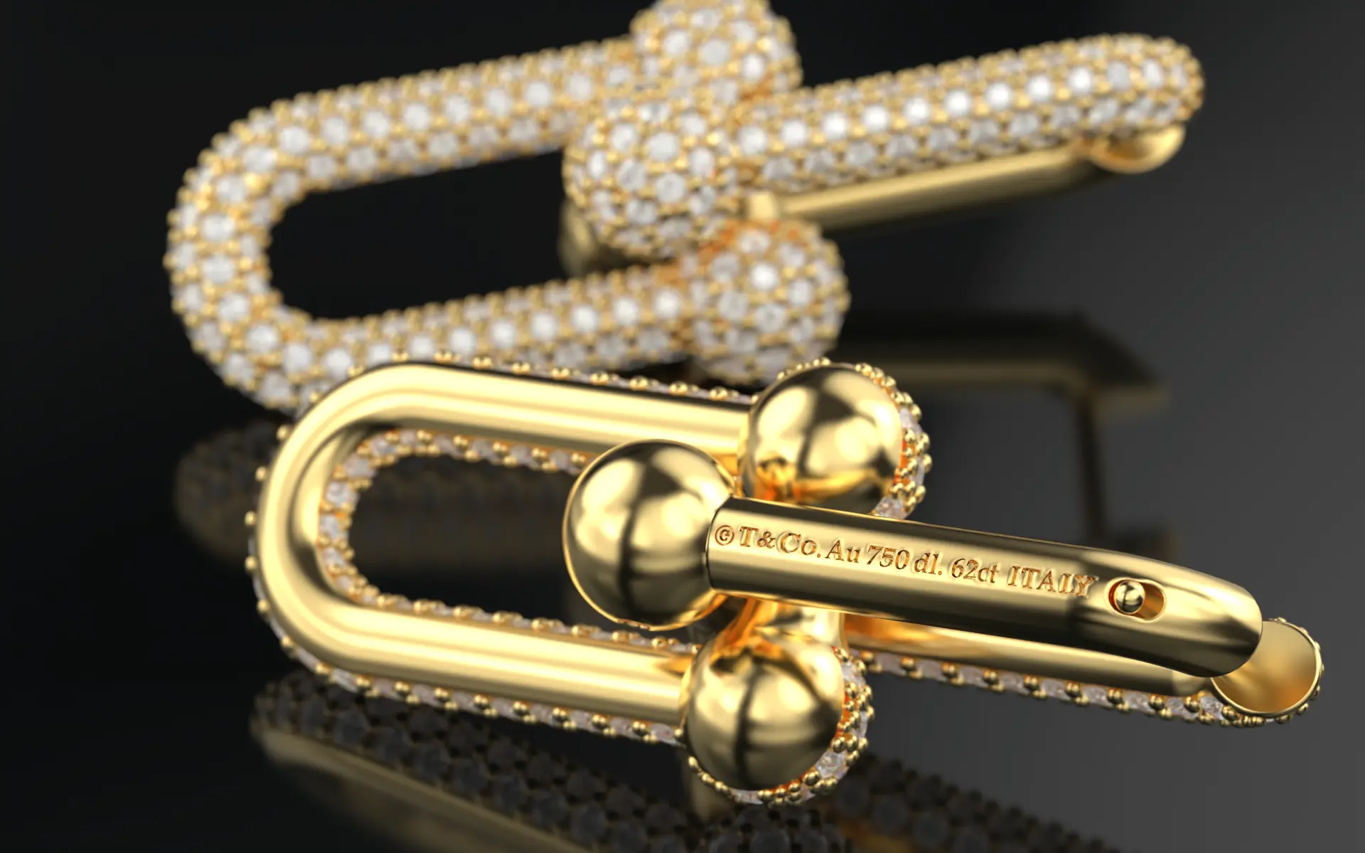 Tiffany - Large Link HardWear - all diamond