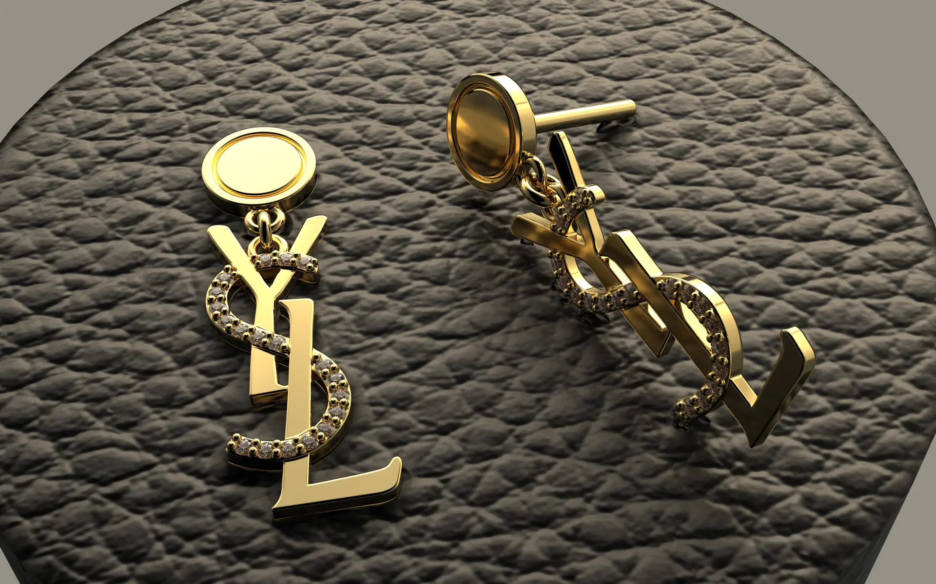 Серьги YSL Yves Saint Laurent