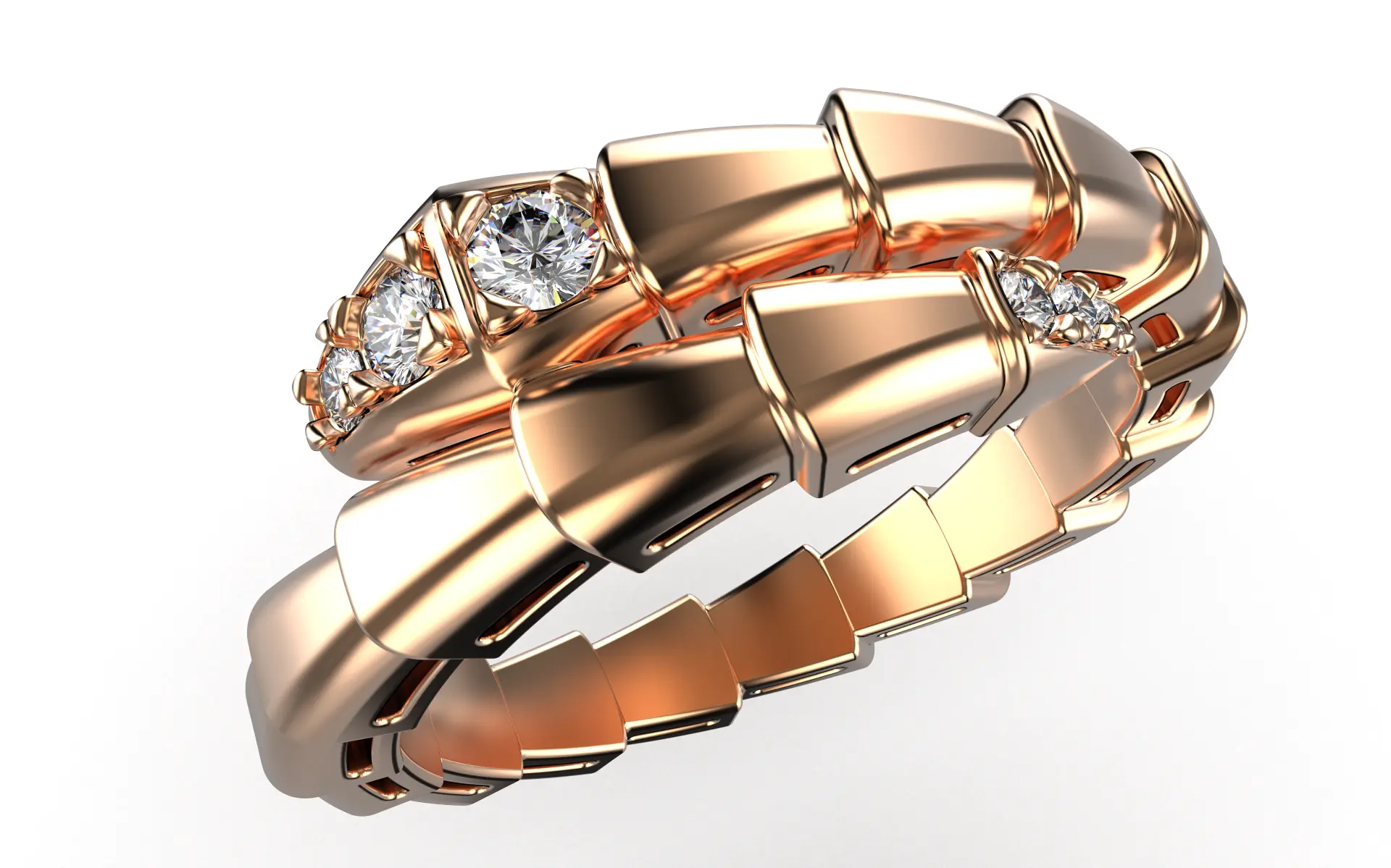 Bvlgari - Serpenti Viper with Diamonds Non-Articulated
