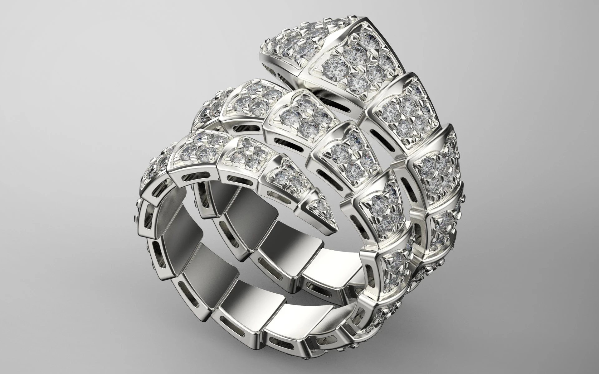 Кольцо Bvlgari - Serpenti Viper подвижный